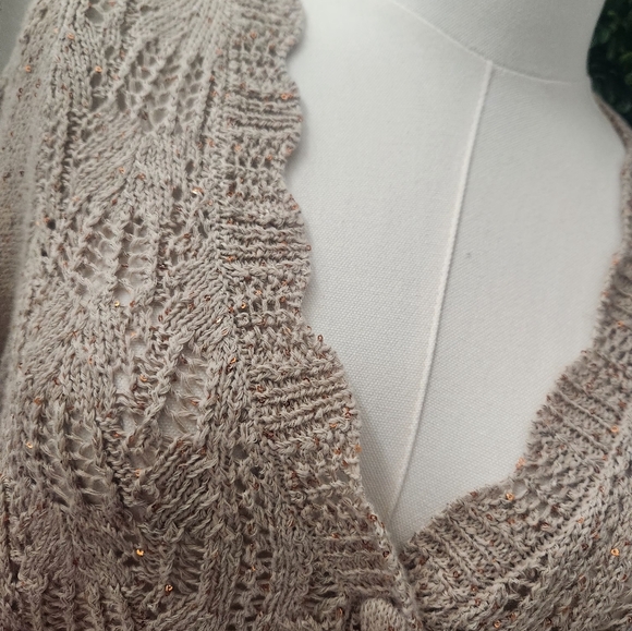 LoveShackFancy Beige Knit Cardigan - Picture 3 of 6